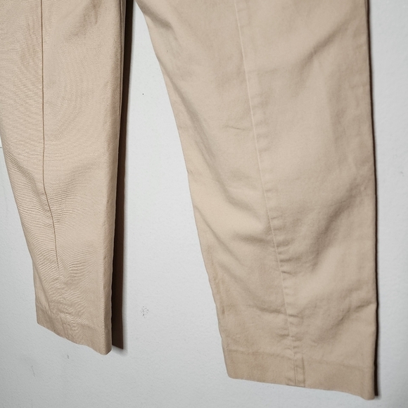 Talbots tan straight leg high rise pants. 28" inseam. - Picture 15 of 16